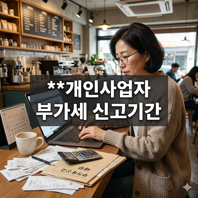개인사업자 부가세 신고기간