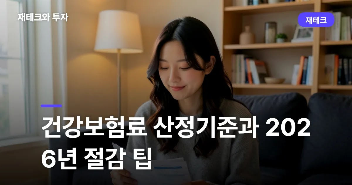 40대 직장인이 건강보험료 산정 기준과 절감 팁을 확인하는 모습