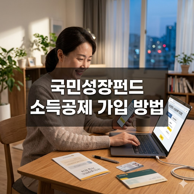 국민성장펀드 소득공제 가입 방법