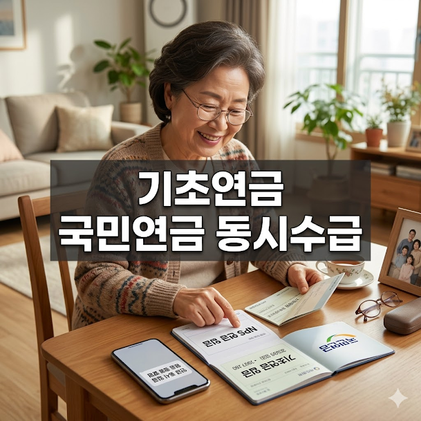 기초연금 국민연금 동시수급