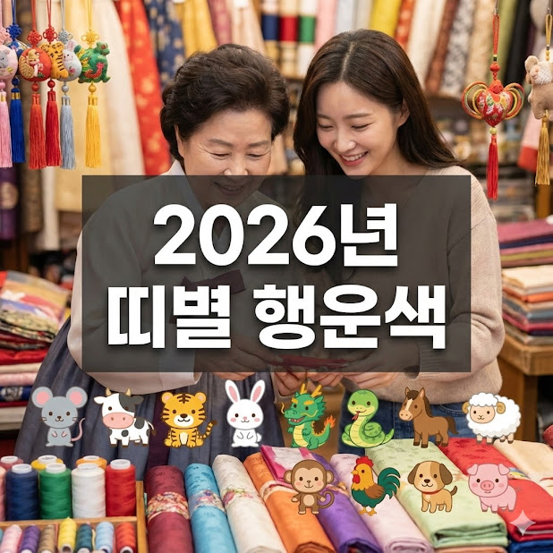 띠별 행운색