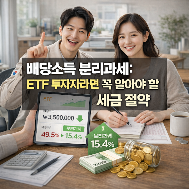 배당소득 분리과세: ETF 투자자라면 꼭 알아야 할 세금 절약
