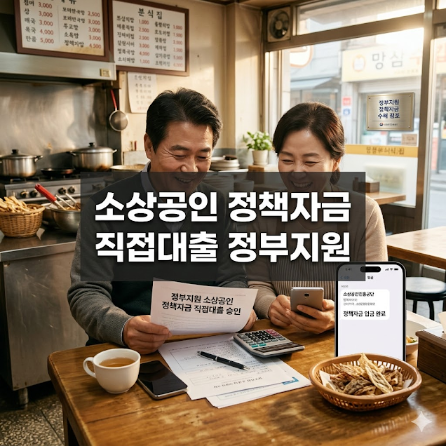 소상공인 정책자금 직접대출 정부지원