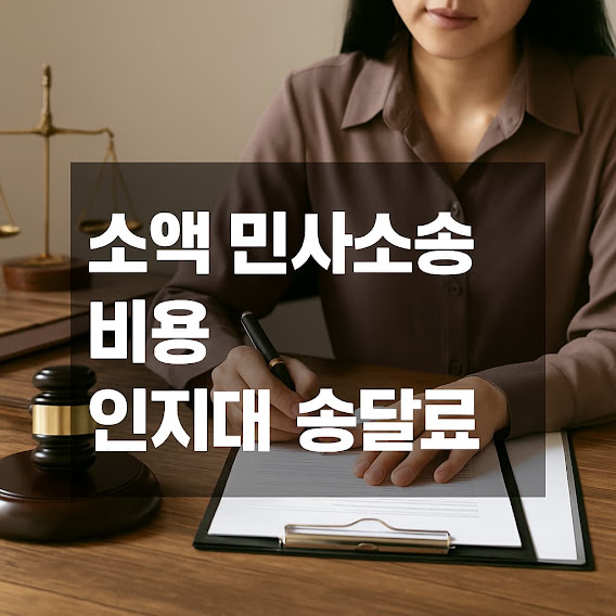 소액 민사소송 비용 인지대 송달료