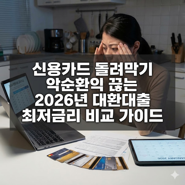 신용카드 돌려막기 악순환 끊는 대환대출 최저금리 비교 가이드
