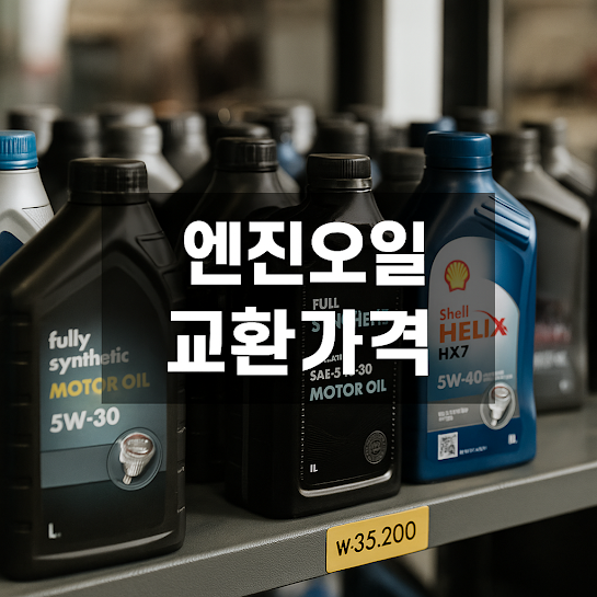 엔진오일 교환가격 총정리