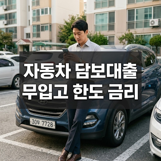 자동차 담보대출 무입고 한도와 금리 가이드