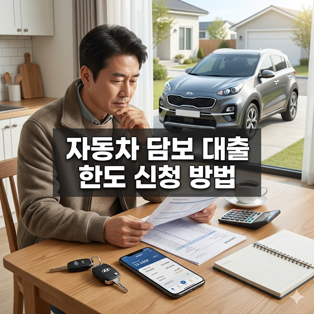 자동차 담보 대출 한도 신청 방법