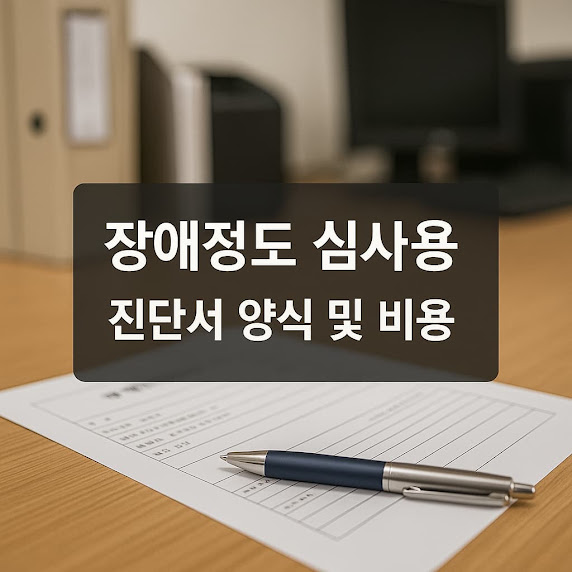장애인 등록을 위한 핵심 서류