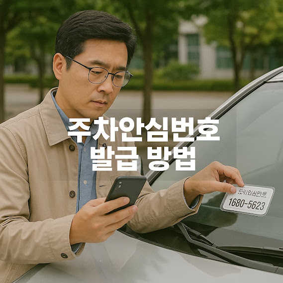 주차안심번호 발급 방법