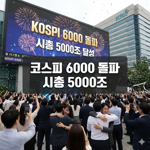 코스피 6000 돌파 시총 5000조