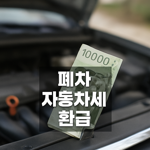 폐차하면 자동차세 환급이 가능한 이유는?