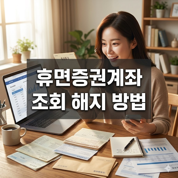 휴면증권계좌 조회 해지 방법