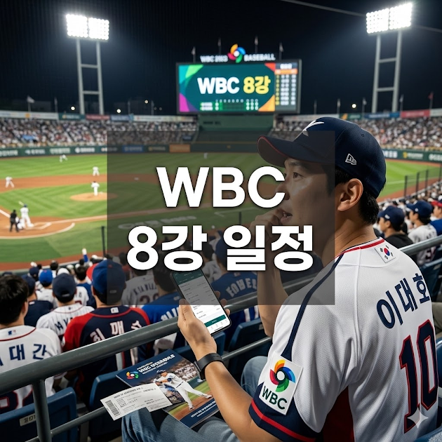 WBC 8강 일정 시간부터 중계 채널까지 총정리!