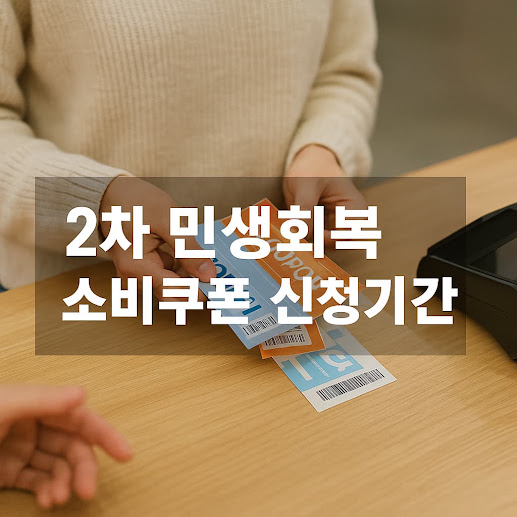 2차 민생회복 소비쿠폰 신청기간과 사용처 총정리