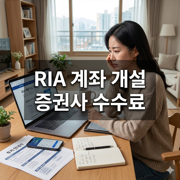 RIA 계좌 개설 증권사 수수료 비교