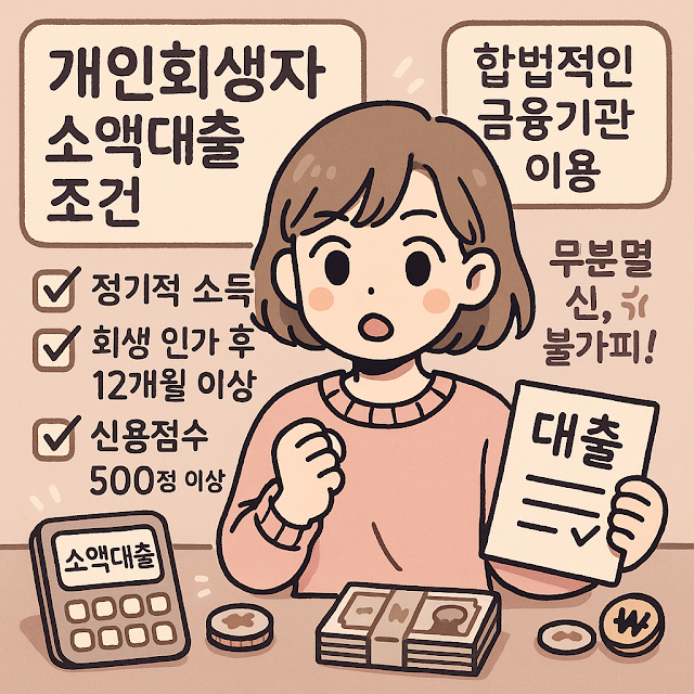 개인회생자 소액대출 조건: 회생 중에도 가능한 합법적 금융 활용법