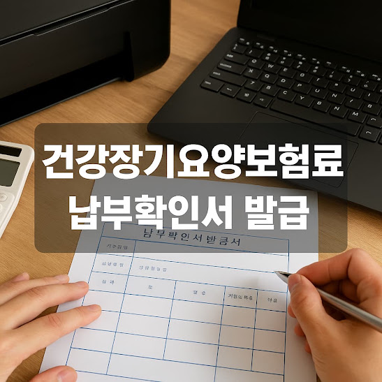 건강장기요양보험료 납부확인서 발급 방법 가이드