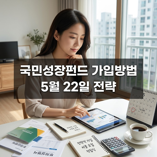 국민성장펀드 가입방법 5월 22일 전략