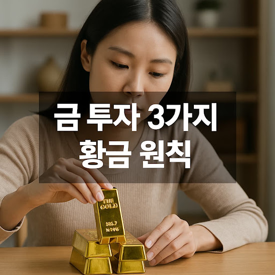 금 투자 3가지 황금 원칙