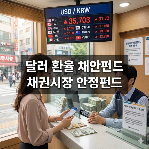 달러 환율 채안펀드 채권시장 안정펀드