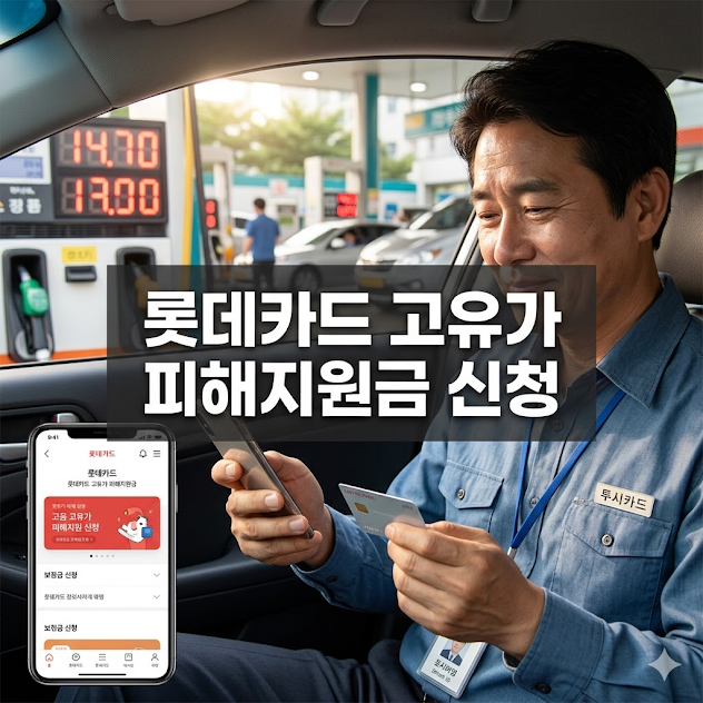 롯데카드 고유가 피해지원금 신청