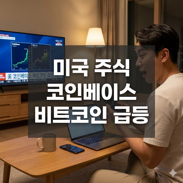 미국 주식 코인베이스 주가와 비트코인 급등