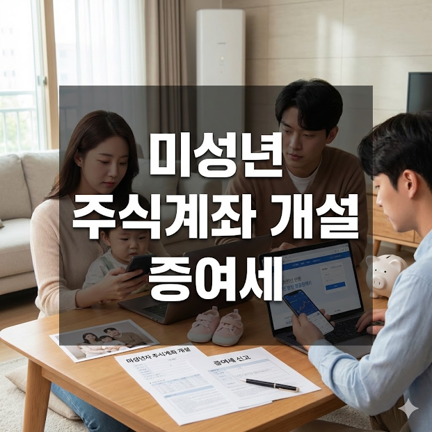 미성년 주식계좌 개설 증여세 절세 전략 분석