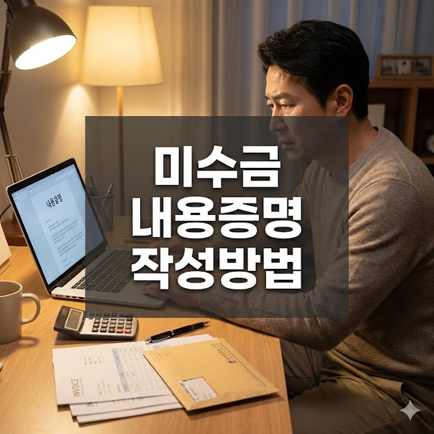 미수금 내용증명 작성방법