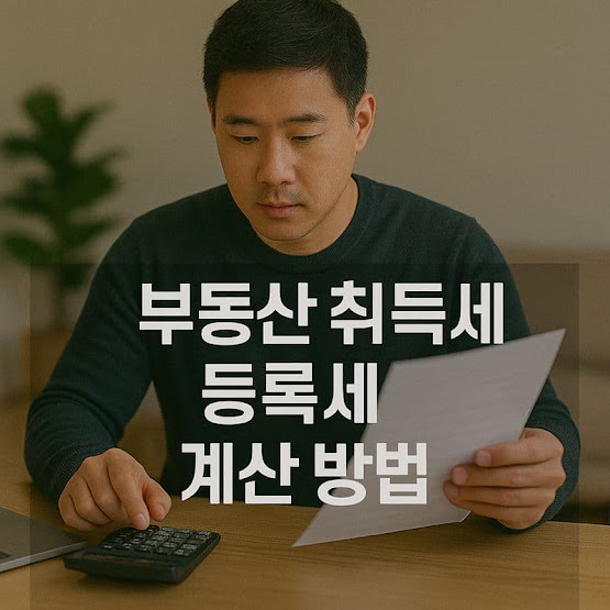 부동산 취득세 등록세 계산 방법