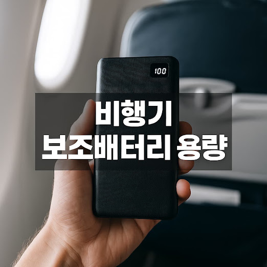 비행기 보조배터리 용량 기준 총정리