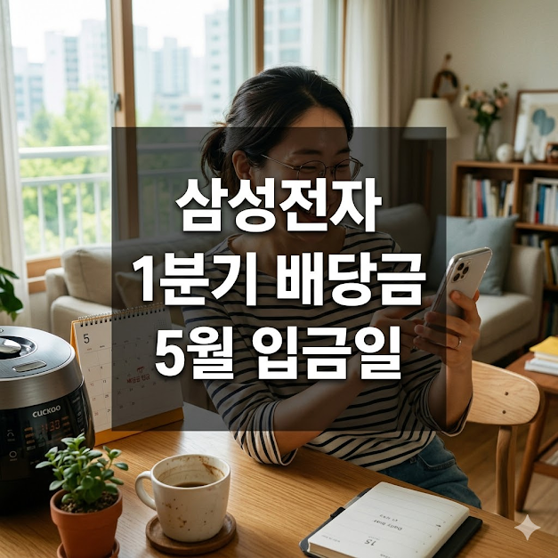 삼성전자 1분기 배당금 5월 입금일
