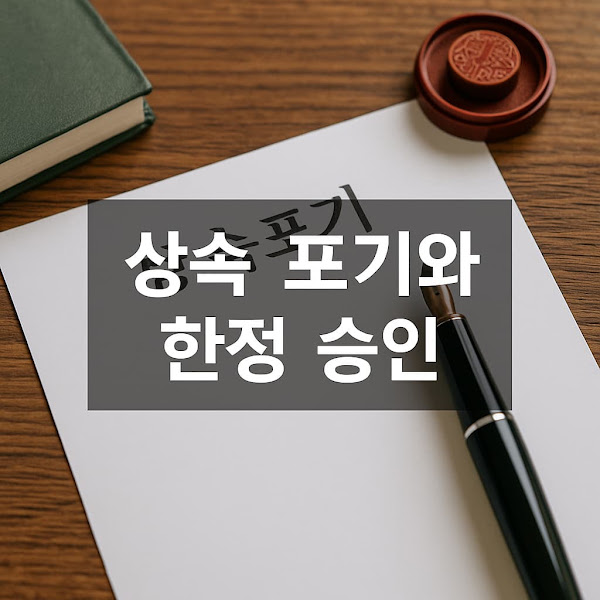 상속 포기와 한정 승인｜상속 문제, 현명하게 대처하는 방법