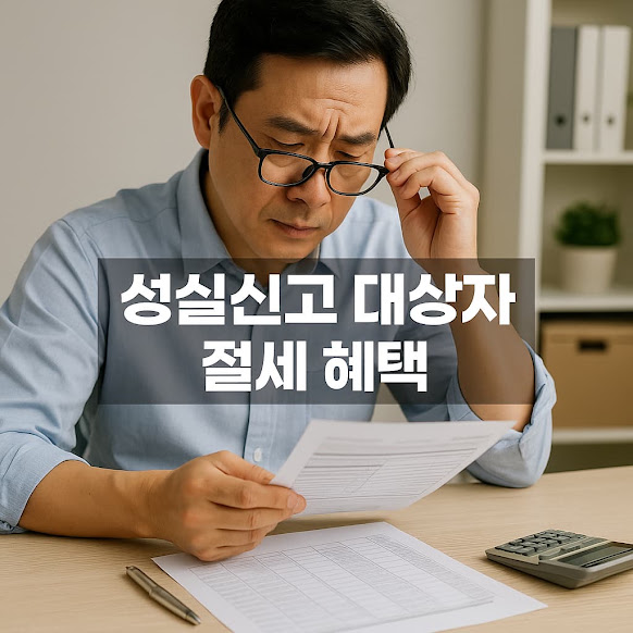 성실신고 대상자 절세 혜택