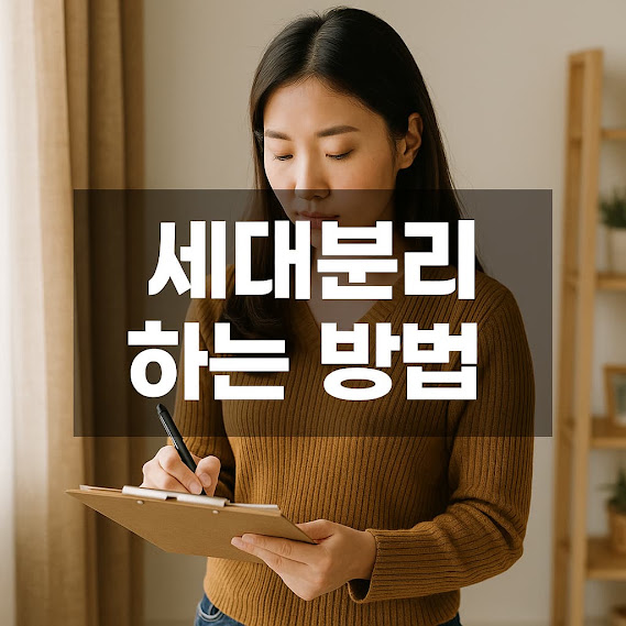 세대분리 하는 방법, 건강보험부터 청약까지 제대로 아는 실전 가이드