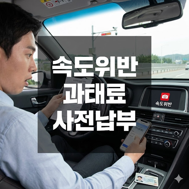 속도위반 과태료 사전납부, 50% 할인받고 똑똑하게 납부하기