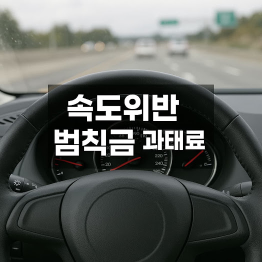 속도위반 범칙금 과태료 벌점