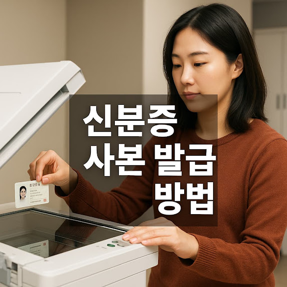 신분증 사본 발급 방법