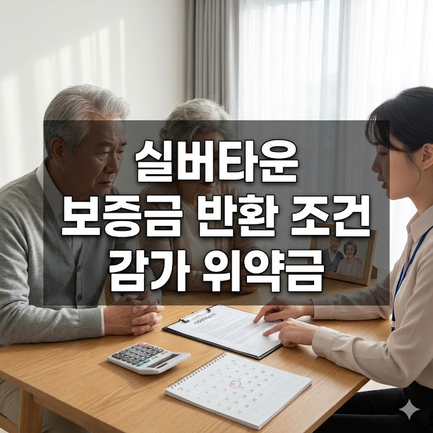 실버타운 보증금 반환 조건, 위약금부터 감가상각까지 분석