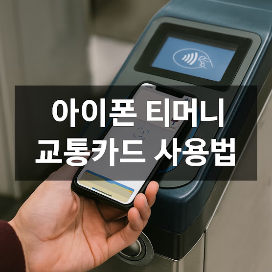 아이폰 티머니 교통카드 사용법 – 등록부터 충전, 탑승까지 가이드