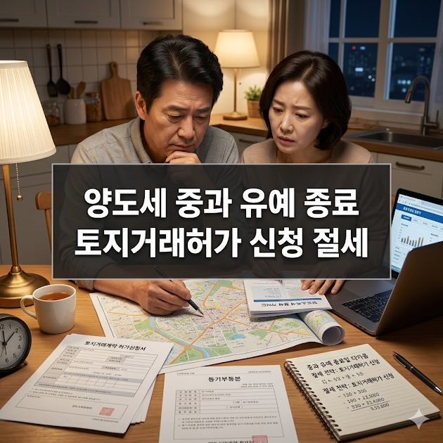 양도세 중과 유예 종료 토지거래허가 신청 절세