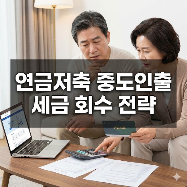 연금저축 중도인출 세금 회수 전략