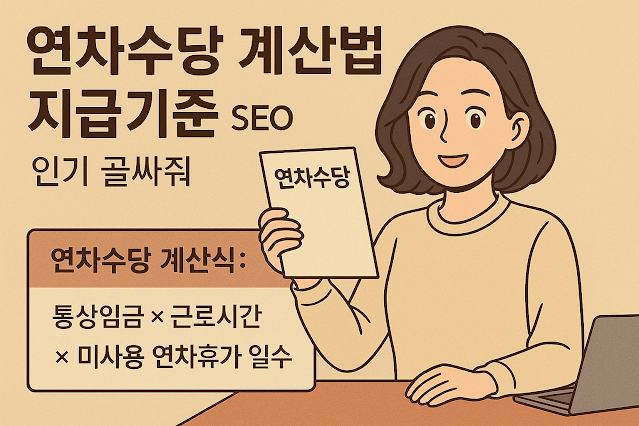 연차수당 계산법과 지급기준 가이드