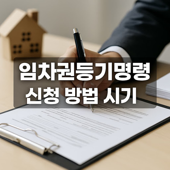 임차권등기명령 신청 방법과 시기 총정리