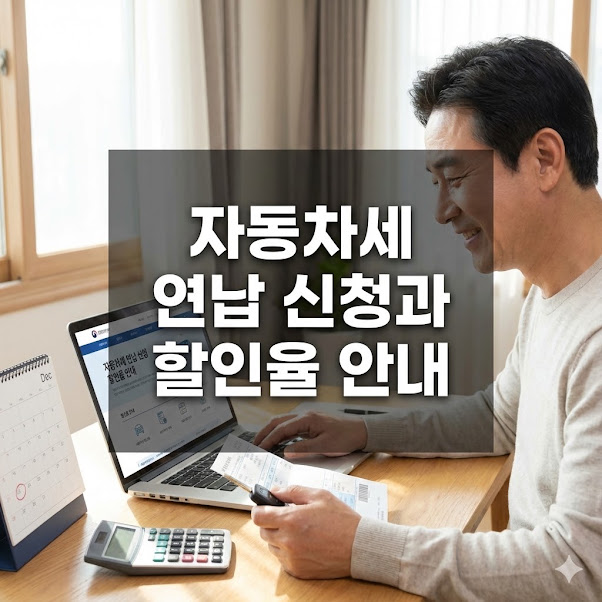 자동차세 연납 신청과 할인율 안내