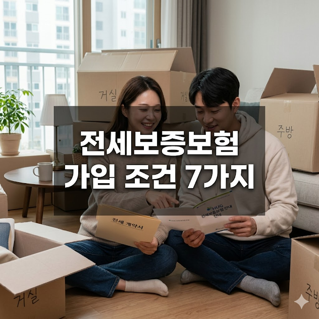 전세보증보험 가입 조건 7가지