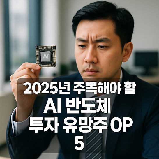 주목해야 할 AI 반도체 투자 유망주 TOP5