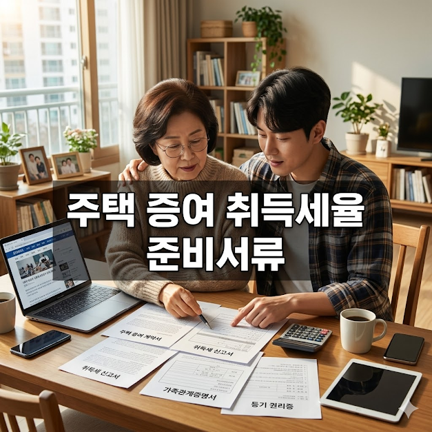 주택 증여 취득세율 준비서류 이것만 알면 끝!