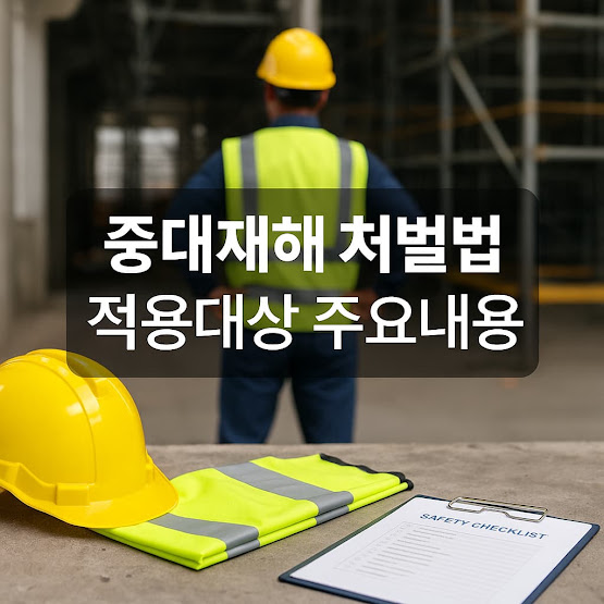 중대재해 처벌법 적용대상 및 주요내용 총정리