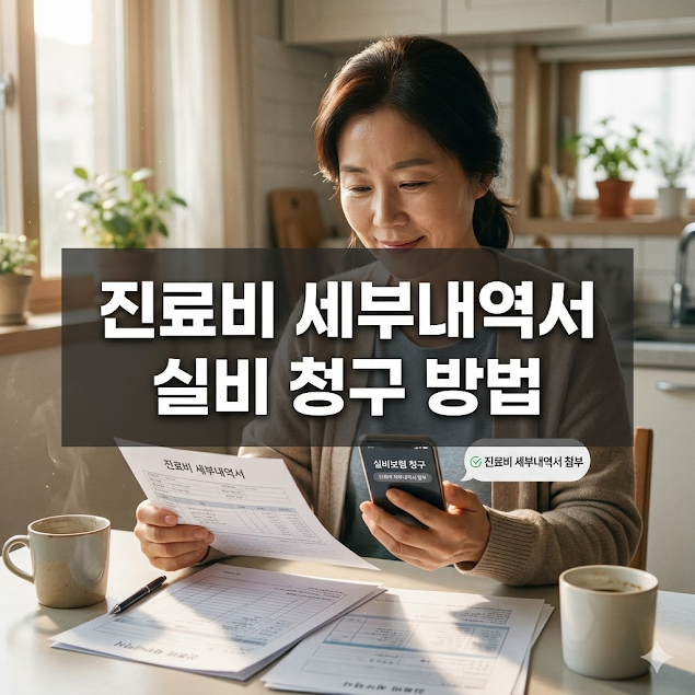 진료비 세부내역서 실비 청구 방법